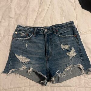 Distressed Denim Women Shorts